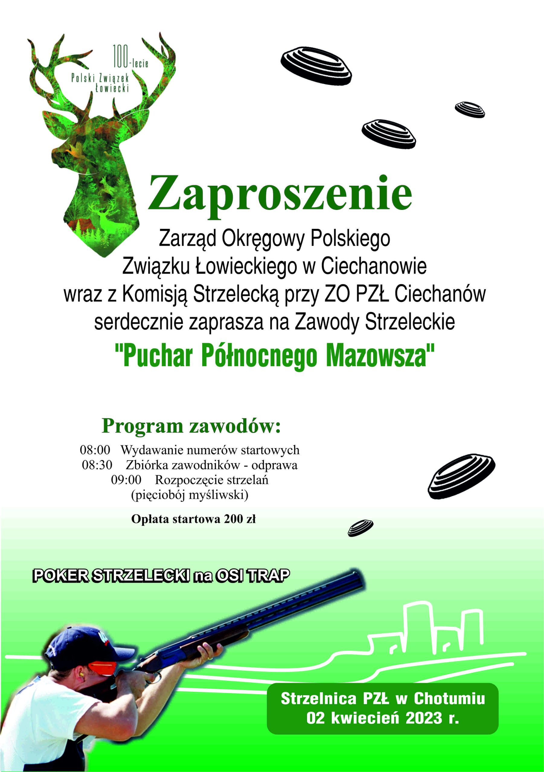 ZAWODY STRZELECKIE – PUCHAR PÓŁNOCNEGO MAZOWSZA – 02-04-2023 – Zarząd ...